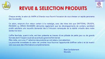 SELECTION PRODUITS - SALON IAAPA 2016