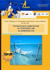 FERMETURE POUR CONGES ETE